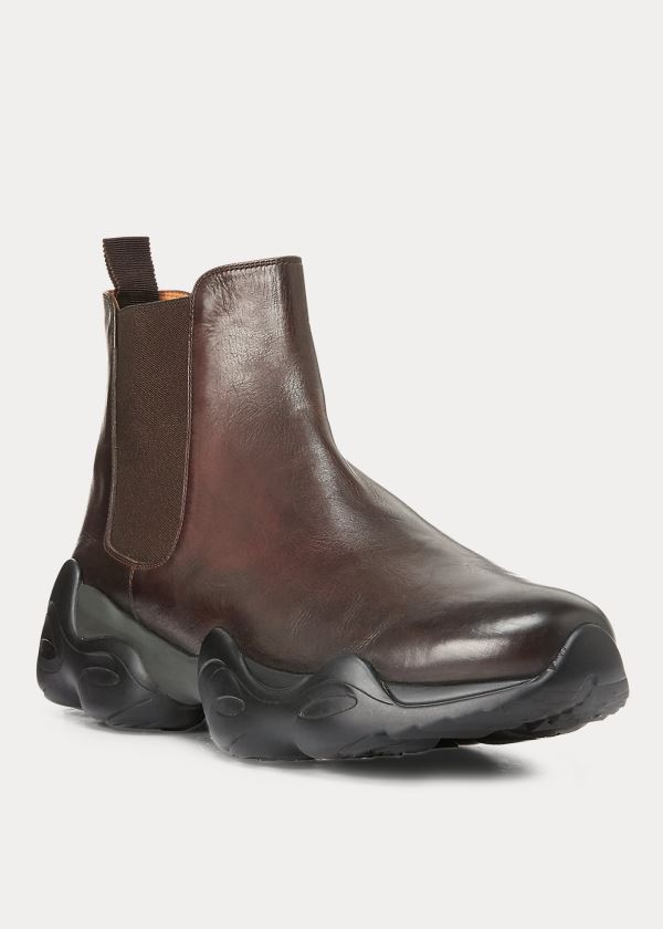 Men's Ralph Lauren Gradey Calfskin Boots | 087462JPN